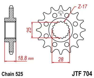 Front & Rear Sproket Kit for  F800 GS-JTR6.42 for 8.5mm bolts-K72 08-16 JT Sprockets