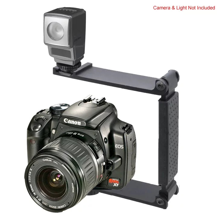 High premium Aluminum Mini Folding Bracket For  Alpha A6500 (Accommodates Flashes, Lights Or Microphones)