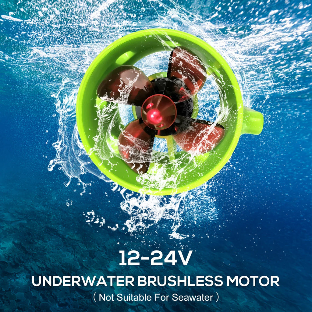 High Performance 1000KV Underwater Brushless Motor with 4Blade Propellers for Bait craft Nest Ship