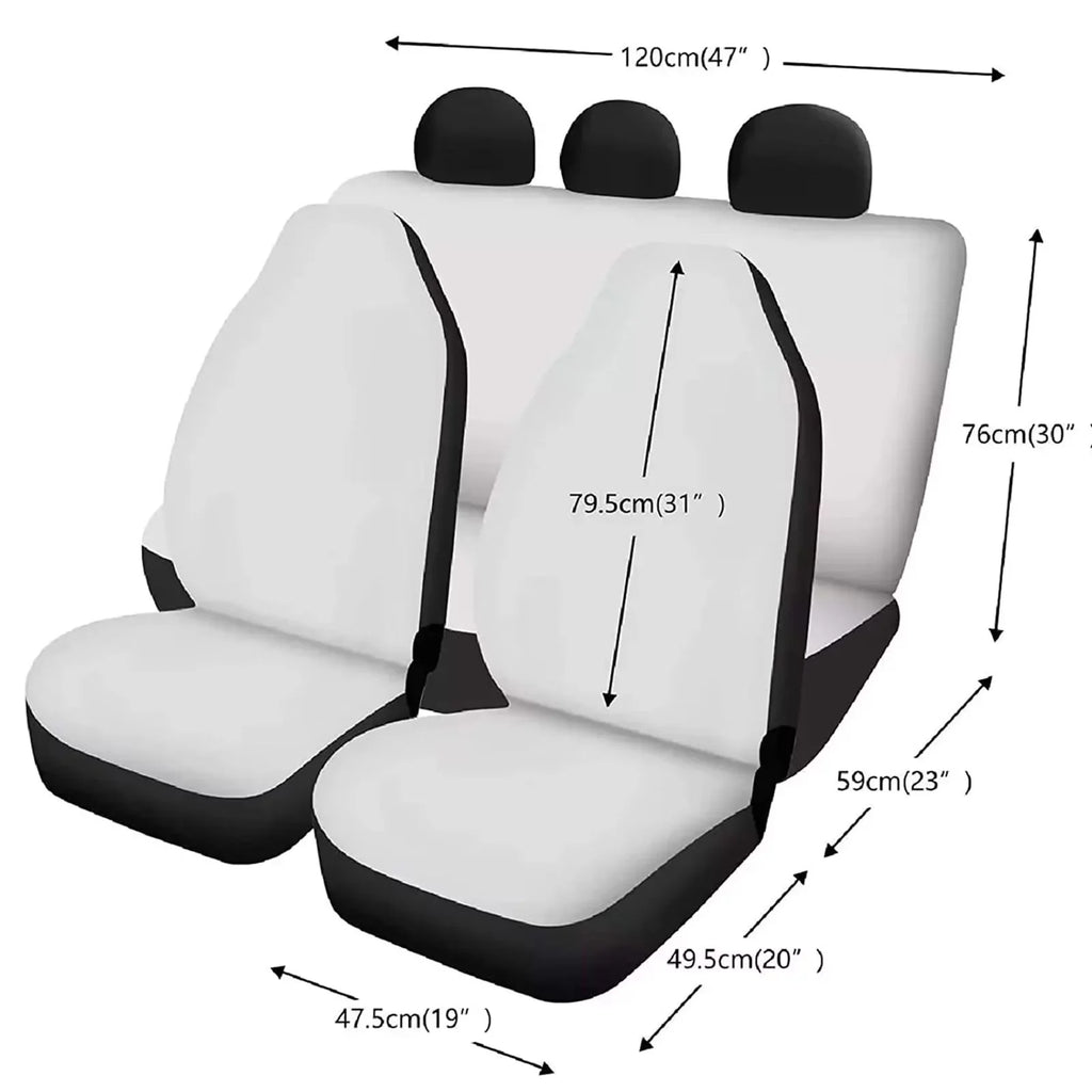 Binienty Car Seat shield for Carseat SUV Van Auto Interior Accessories,Center Console Pad,Front Back Seat Protector wrap,Steering Wheel Pad,Armrest protector,8pcs Running Horse Western Aztec Design