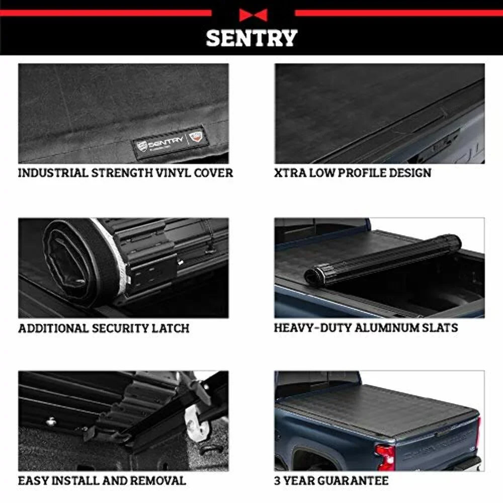Truxedo Sentry Hard Rolling Truck Bed Tonneau wrap | 1594701 | suitable with 2022  Maverick 4' 6" Bed (54.4")