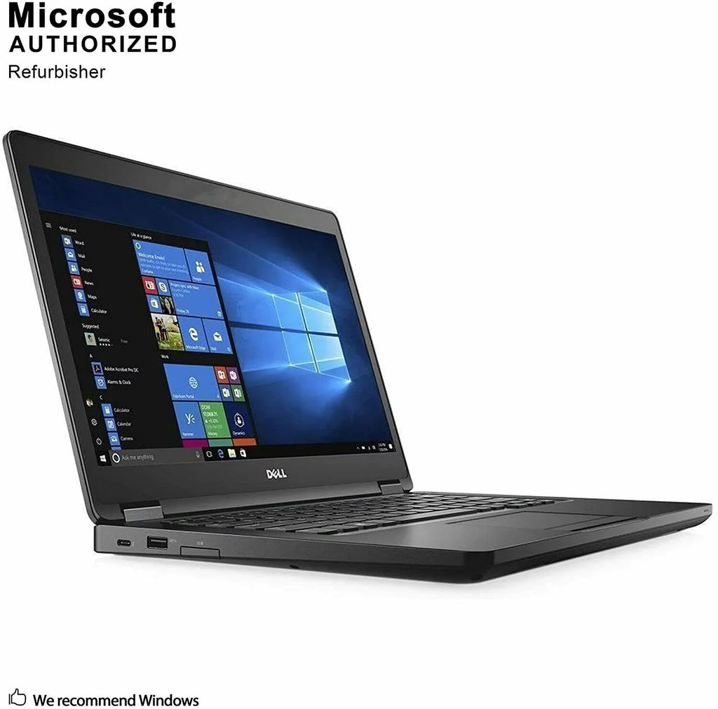 USED  Latitude 5480 Business Laptop, 14.0'' HD (1366 x 768) Non-Touch,  6th Gen Core i5-6300U, 16GB RAM, 256GB SSD,  HD 520 Graphics, Windows 10 Pro