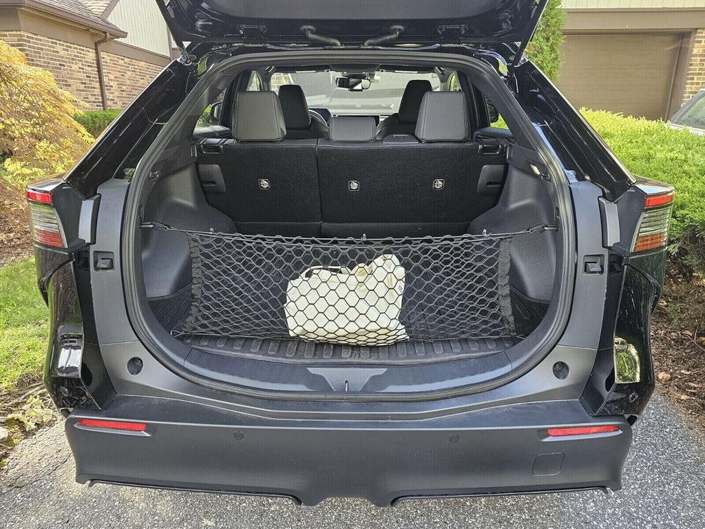 EACCESSORIES EA(2 Qty)Trunk Organizer Cargo Nets for  bZ4X 2023-2024 – Envelope Style Cargo Nets for SUV – Premium Mesh Car Trunk Organizer Vehicle Carrier Storage – appropriate with  bZ4X