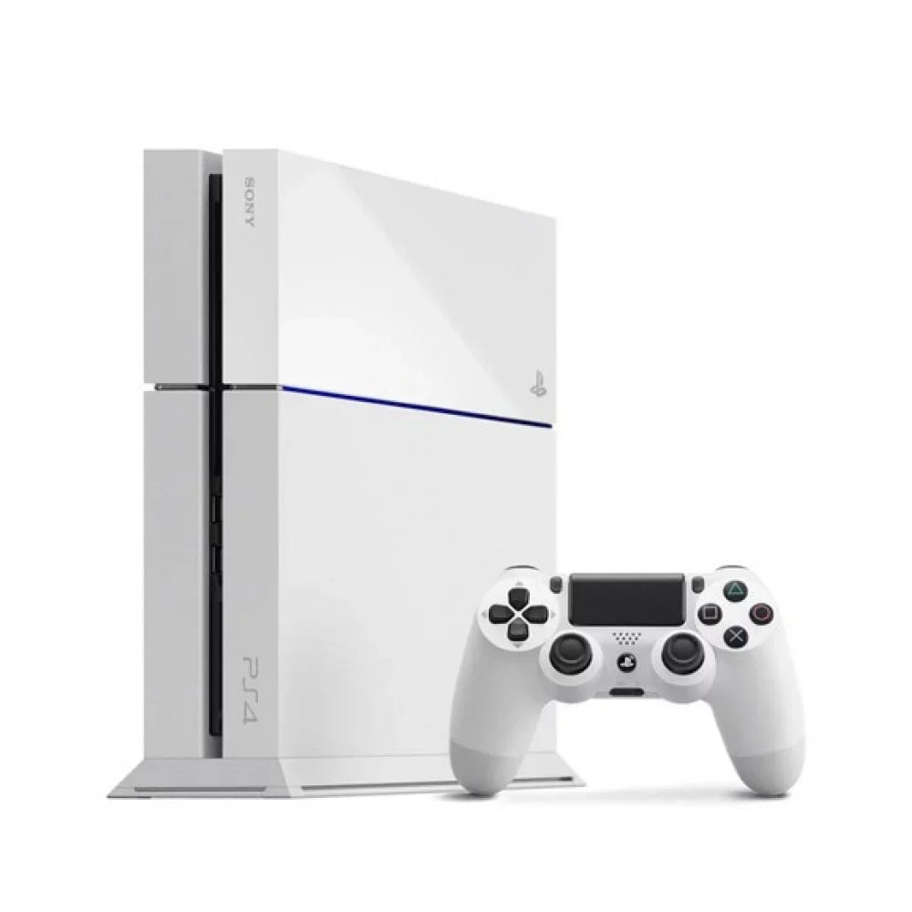 Pre-Owned  PlayStation 4 500GB Gaming Console White, HDMI Cable 2 Controller With Cleaning Kit (Refurbished: Like New)