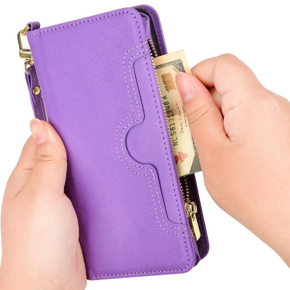 Case for  ROG Phone 5 Magnetic PU Leather Flip Leather protector Zipper Wallet Card Holder