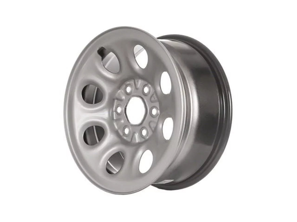 Steel Wheel - 17 x 7.5 Inch - 8 Hole - Silver - appropriate with 2009 - 2014 Chevy Express 1500 2010 2011 2012 2013