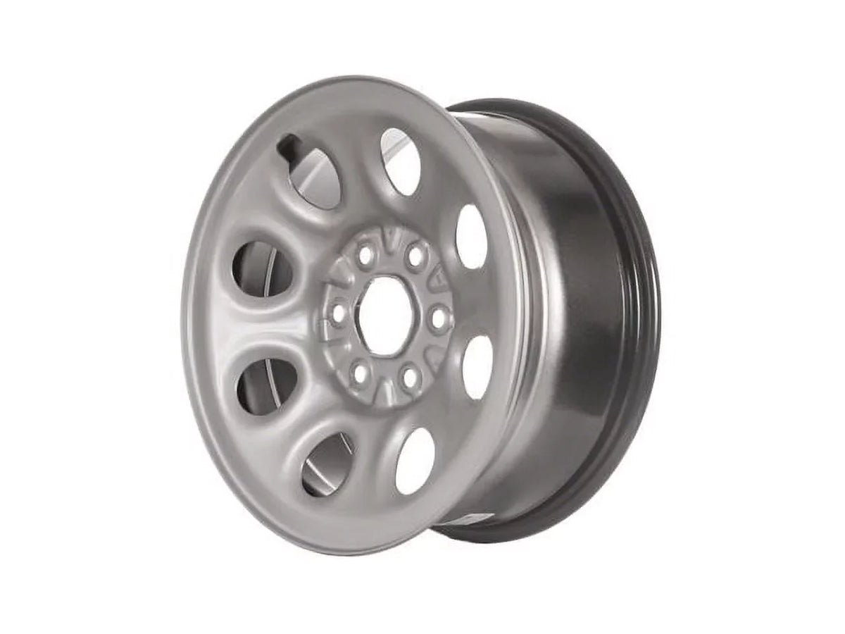 Steel Wheel - 17 x 7.5 Inch - 8 Hole - Silver - appropriate with 2009 - 2014 Chevy Express 1500 2010 2011 2012 2013