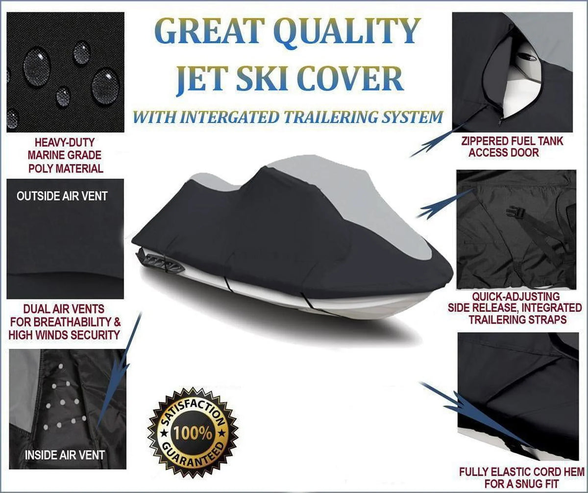 SUPER HEAVY-DUTY PWC 600D JET SKI wrap appropriate for Polaris Pro 785 Limited 2001 1-2 Seater