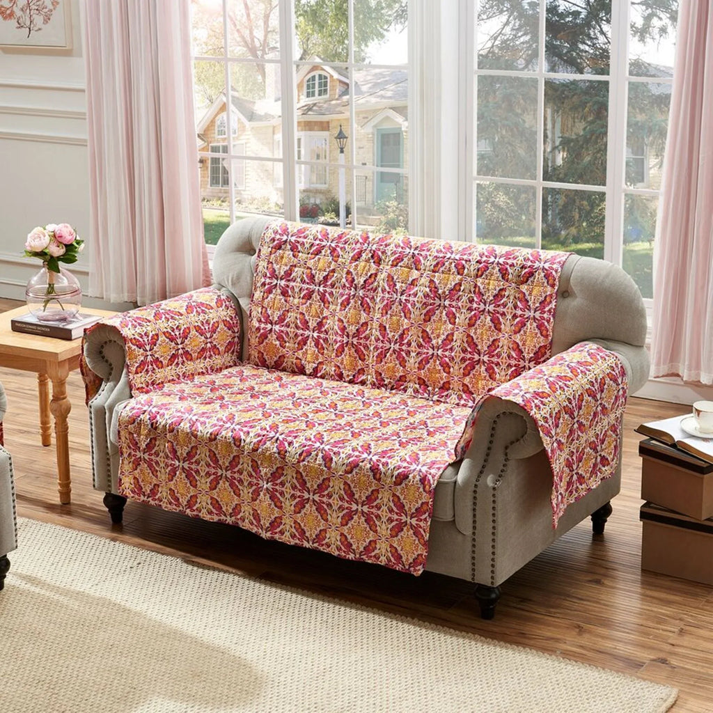Greenland Home Fashion Joannas High premium Reversible Deluxe Furniture Protector - Loveseat, Multi 103x76"