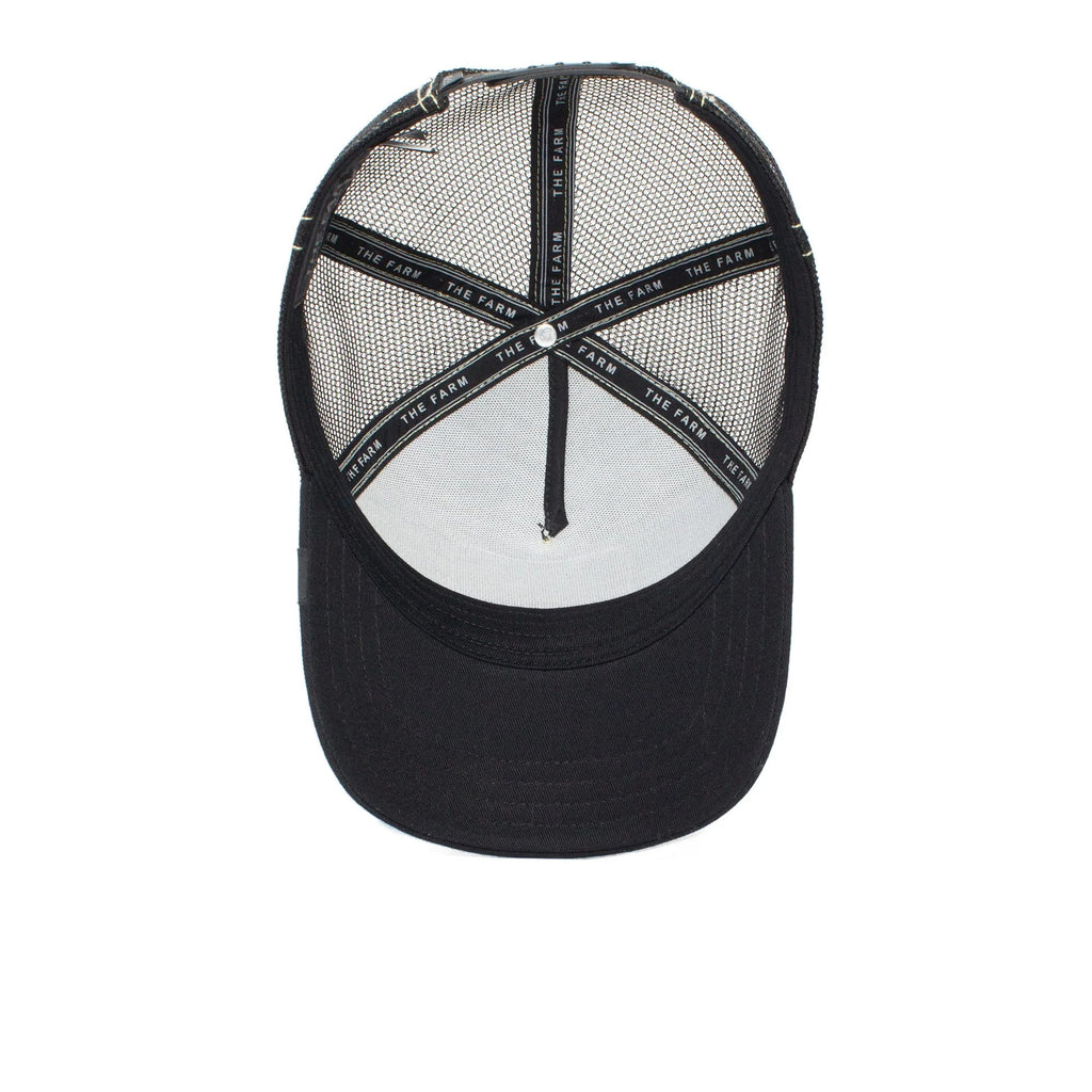 The Farm Unisex Original Adjustable Snapback Trucker Hat, Black (Queen Bee), One Size. Goorin Bros