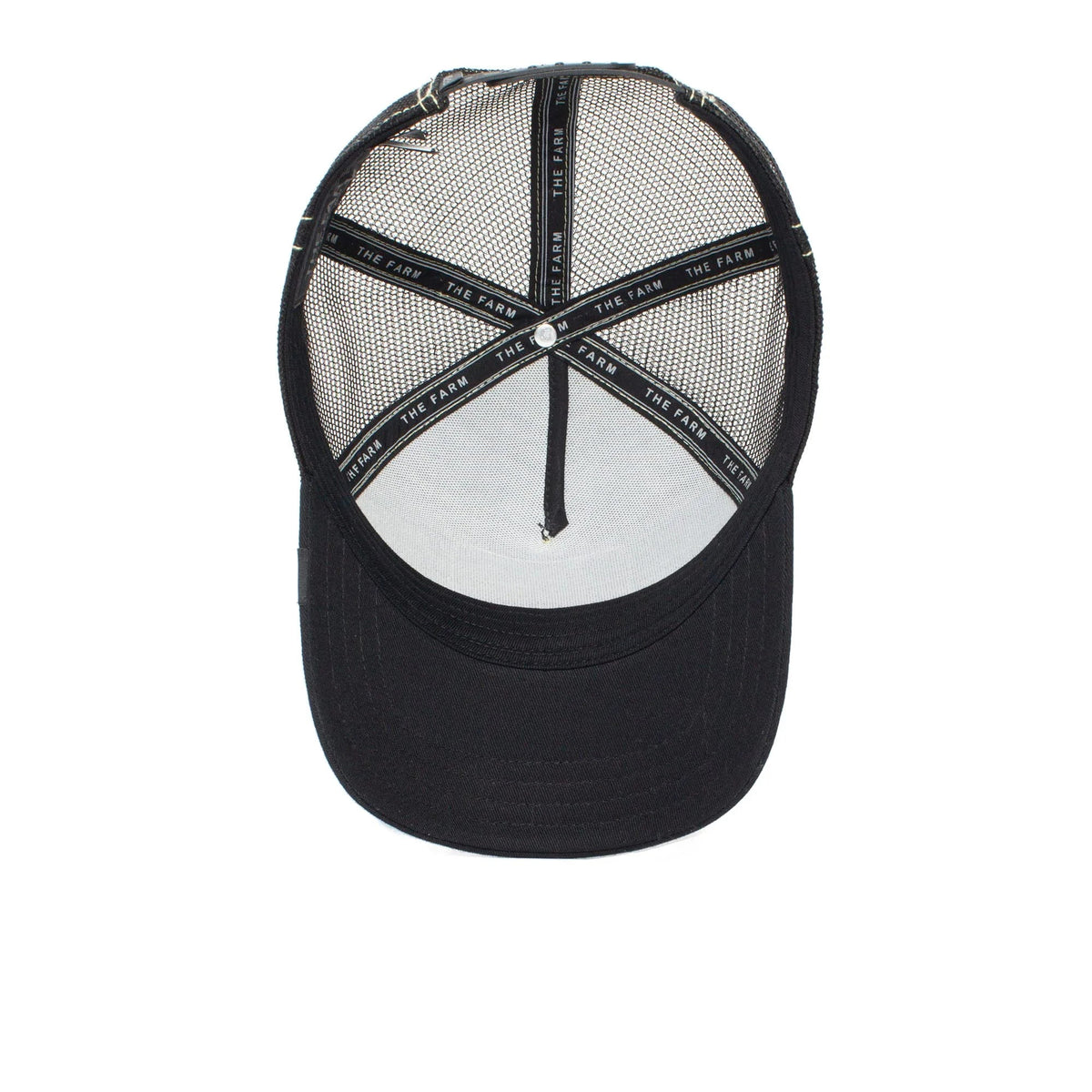 The Farm Unisex Original Adjustable Snapback Trucker Hat, Black (Queen Bee), One Size. Goorin Bros