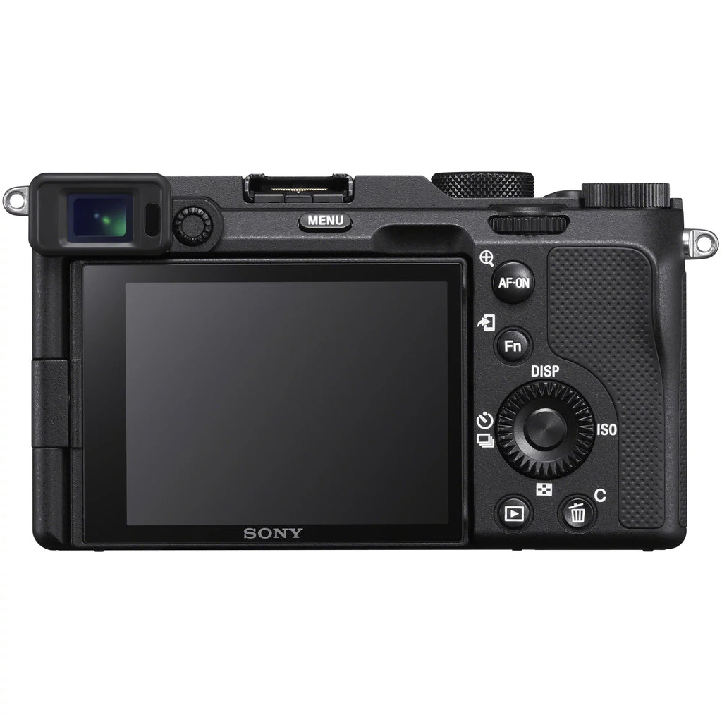 a7C Mirrorless Full Frame Camera Body with  FE 50mm F1.8 Full-frame Lens SEL50F18F Black ILCE7C/B Bundle with Deco Gear Photography Backpack Case , Software and Accessories