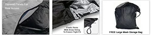 Custom Contour Fit Weatherproof Jet Ski wrap for Kawasaki Ultra 250 LX 2007-2008 - Gray/Black Color - All atmospheric conditions - Trailerable - Protect from Rain & Sun! Includes Trailer Straps & Storage Bag