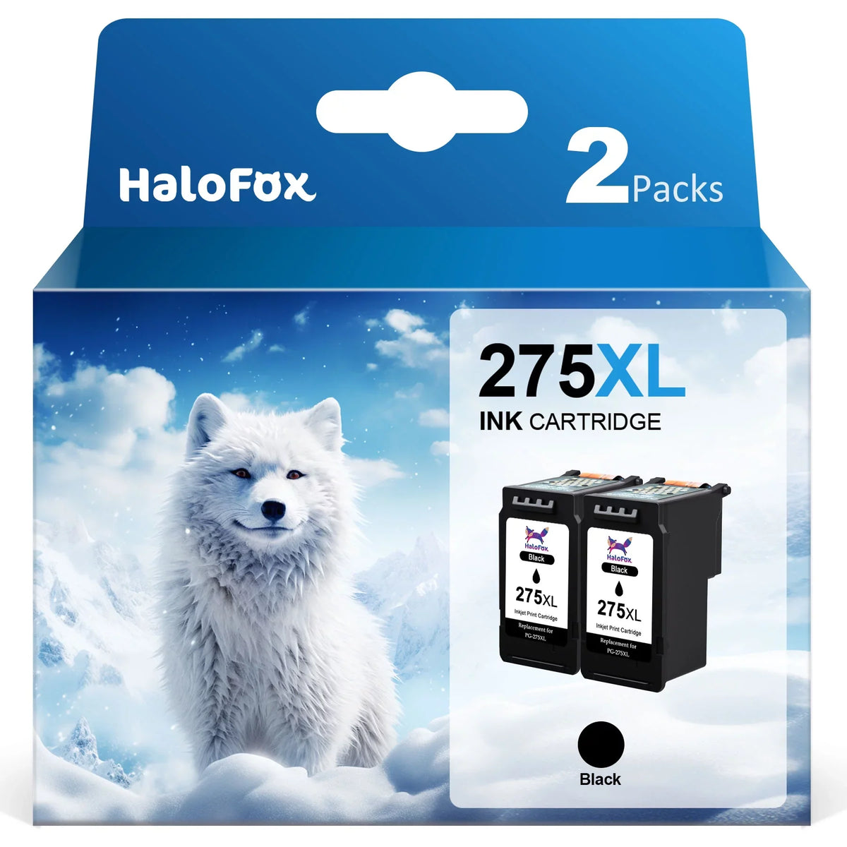 275XL Ink Cartridge for  PG-275 275 Ink appropriate with  PIXMA TS3520 TS3522 TS3500 TR4720 TR4722 TR4700 Printer(Black,2 Pack)