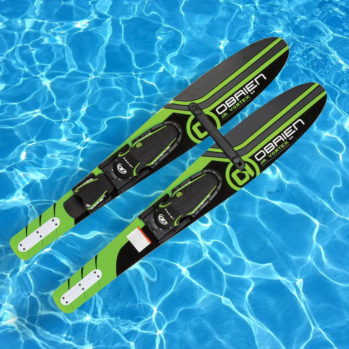 OBrien 54" Adjustable Combo moisture Skis, Kids Size 2-Mens Size 7, Green (2 Pack)