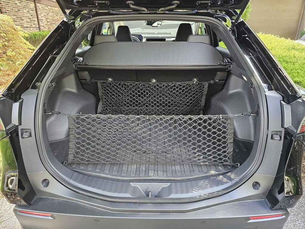 EACCESSORIES EA(2 Qty)Trunk Organizer Cargo Nets for  bZ4X 2023-2024 – Envelope Style Cargo Nets for SUV – Premium Mesh Car Trunk Organizer Vehicle Carrier Storage – appropriate with  bZ4X