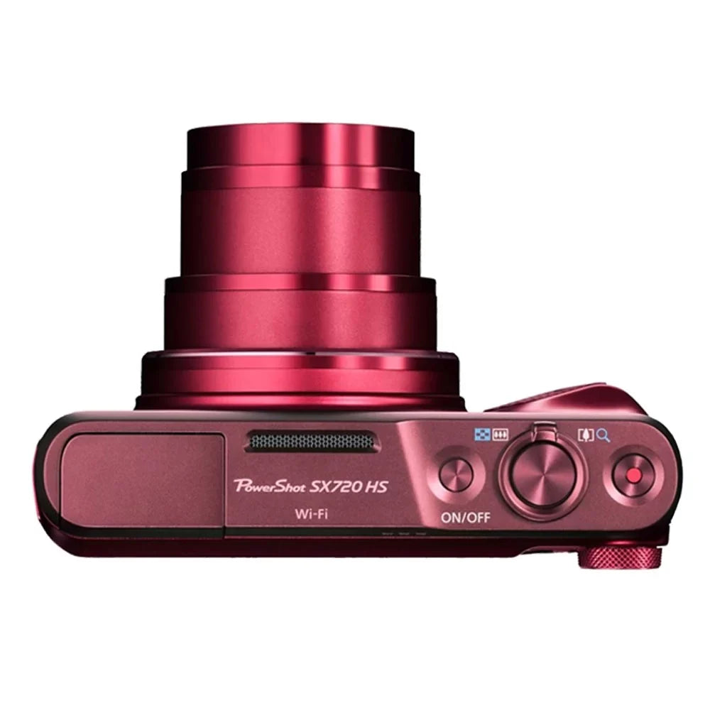 PowerShot SX720 HS 20.3MP 40X Zoom Built-In Wifi / NFC Full HD 1080p Point and Shoot Digital Camera Red