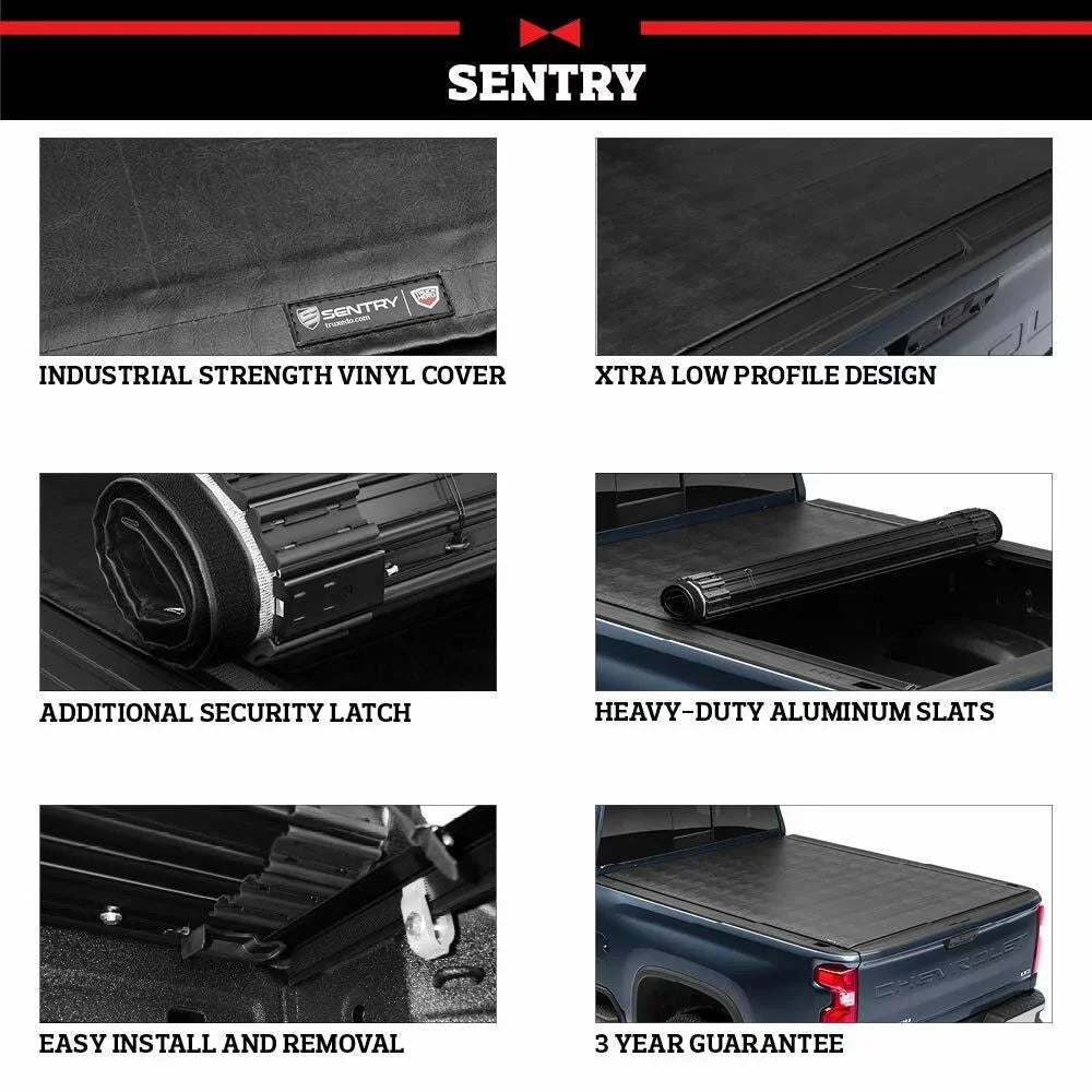 Truxedo Sentry Hard Rolling Truck Bed Tonneau wrap | 1594701 | suitable with 2022  Maverick 4' 6" Bed (54.4")