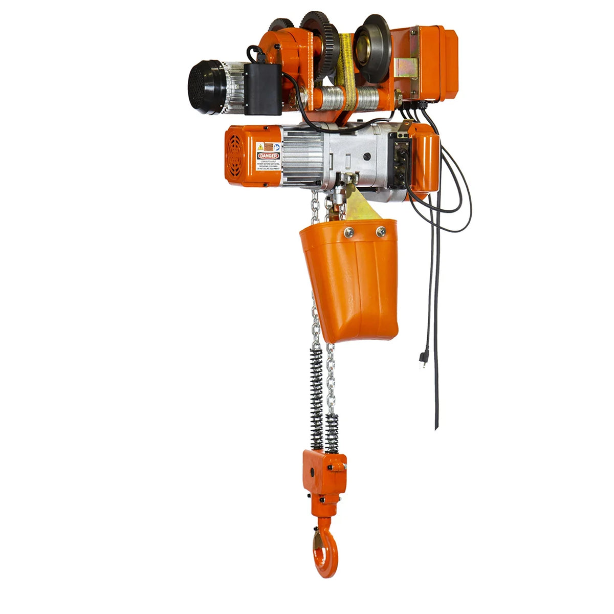 G80 Chain M3/H2 220V. Prowinch 1 Ton Electric Chain Hoist Power Trolley 20 ft