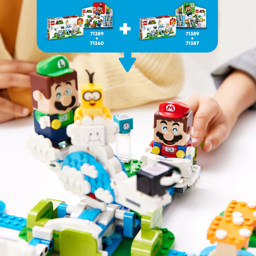 LEGO Super Mario Lakitu Sky World Expansion Set 71389 Building Toy Playset for Kids (484 Pieces)