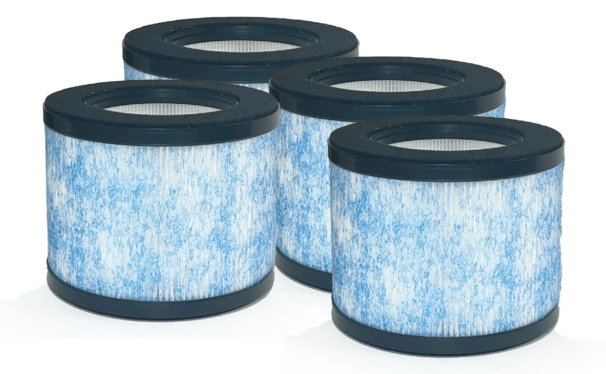 4 Packs. Nispira True HEPA Filter Replacement appropriate with Ibuki Air Purifier C102 MA-01CW, MA-18, Okaysou AirMic4S