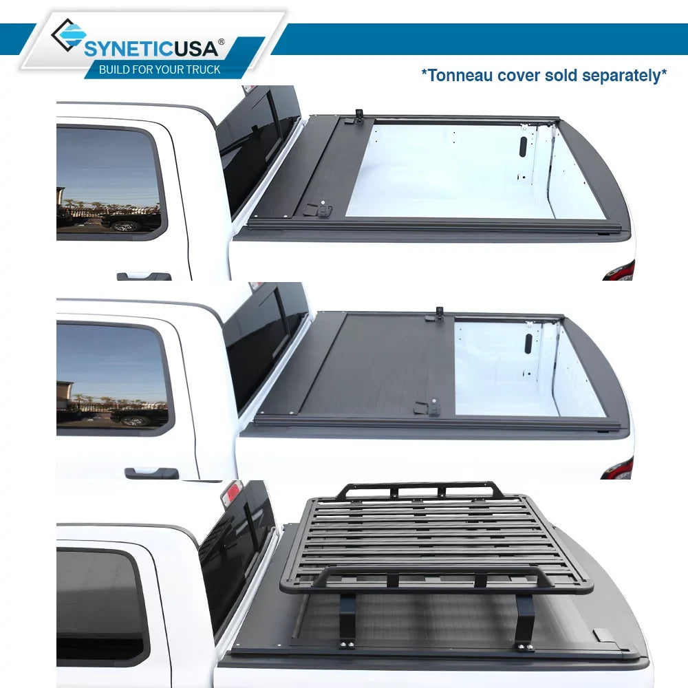 Syneticusa HD Heavy Duty Truck Bed Cargo Load Rack Kit matching with F150 Ram Silverado Tundra Titan