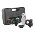 CURT Mfg 60692 OEM-suitable Gooseneck Ball & Safety Chain Anchor Kit for GM - Fits GM pickup trucks with factory tow packages | Includes storage case and rubber hole protector