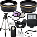 Ultimate Accessory Bundle Kit For  Rebel T1i, T2, T3i, T4i, T5i, T6i, T6s, SL1, 60D, 70D, 7D, 7D Mark II Digital SLR Cameras (Which Have the Following  Lenses - 18-55mm, 55-250mm, 75-300mm,