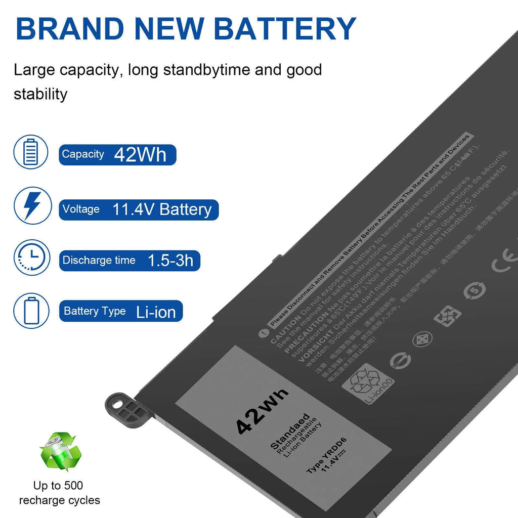 YRDD6 0YRDD6 Battery for  Inspiron 3582 3593 3793 5493 5584 5593 5480 5590 5594