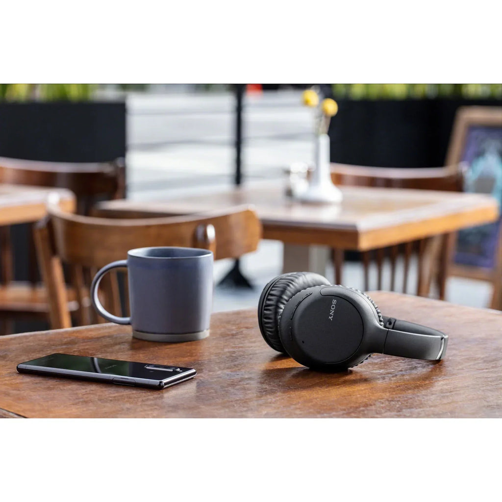 WH-CH710N Wireless Noise-Canceling Headphones Bundle with Deco Gear Headphone Case and Stand for the WHCH710N Model Headphones (Black)