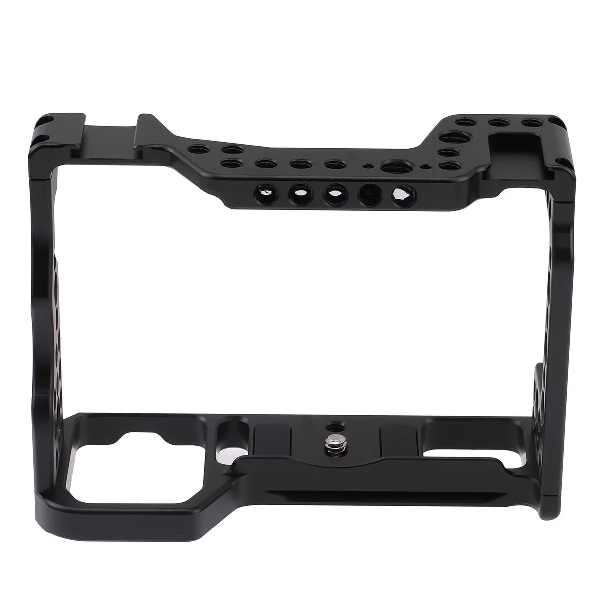 Htovila Camera Cage Aluminum Alloy Video Cage Replacement for  A7M3 A7R3 A9 Mirrorless Camera with Cold Shoe Mount 1/4 Inch & 3/8 Inch Screw Holes