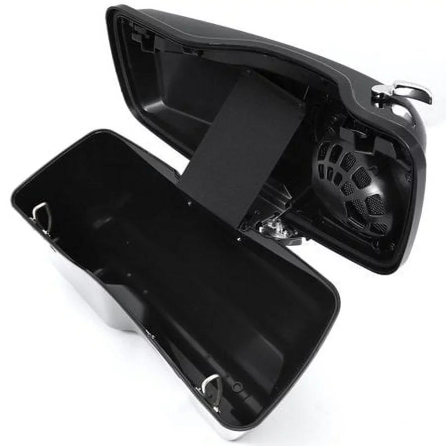 Kojem 5" CVO Hard Saddlebags w/Speaker Grills for Harley Touring Glide 14 15 16 17 18 19 20 21 22 23 with Audio wrap