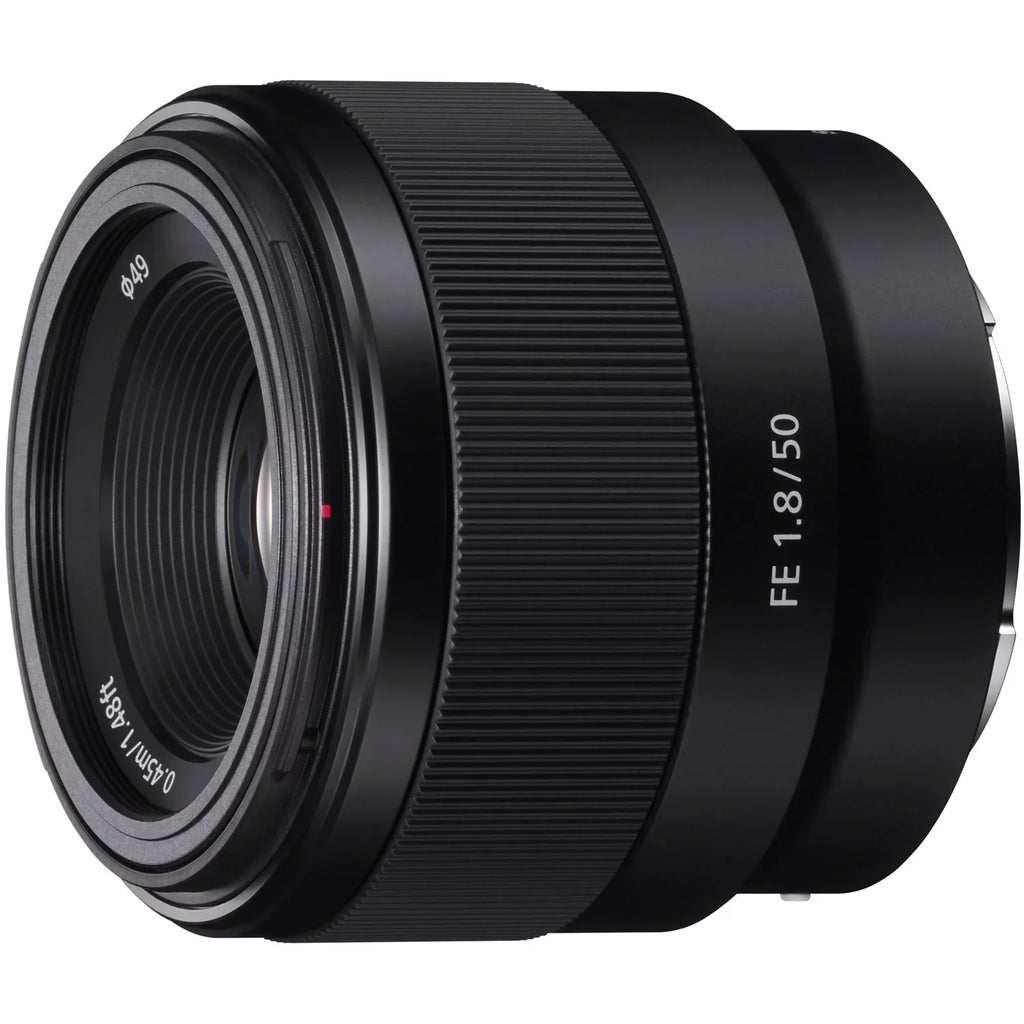 a7C Mirrorless Full Frame Camera Body with  FE 50mm F1.8 Full-frame Lens SEL50F18F Black ILCE7C/B Bundle with Deco Gear Photography Backpack Case , Software and Accessories