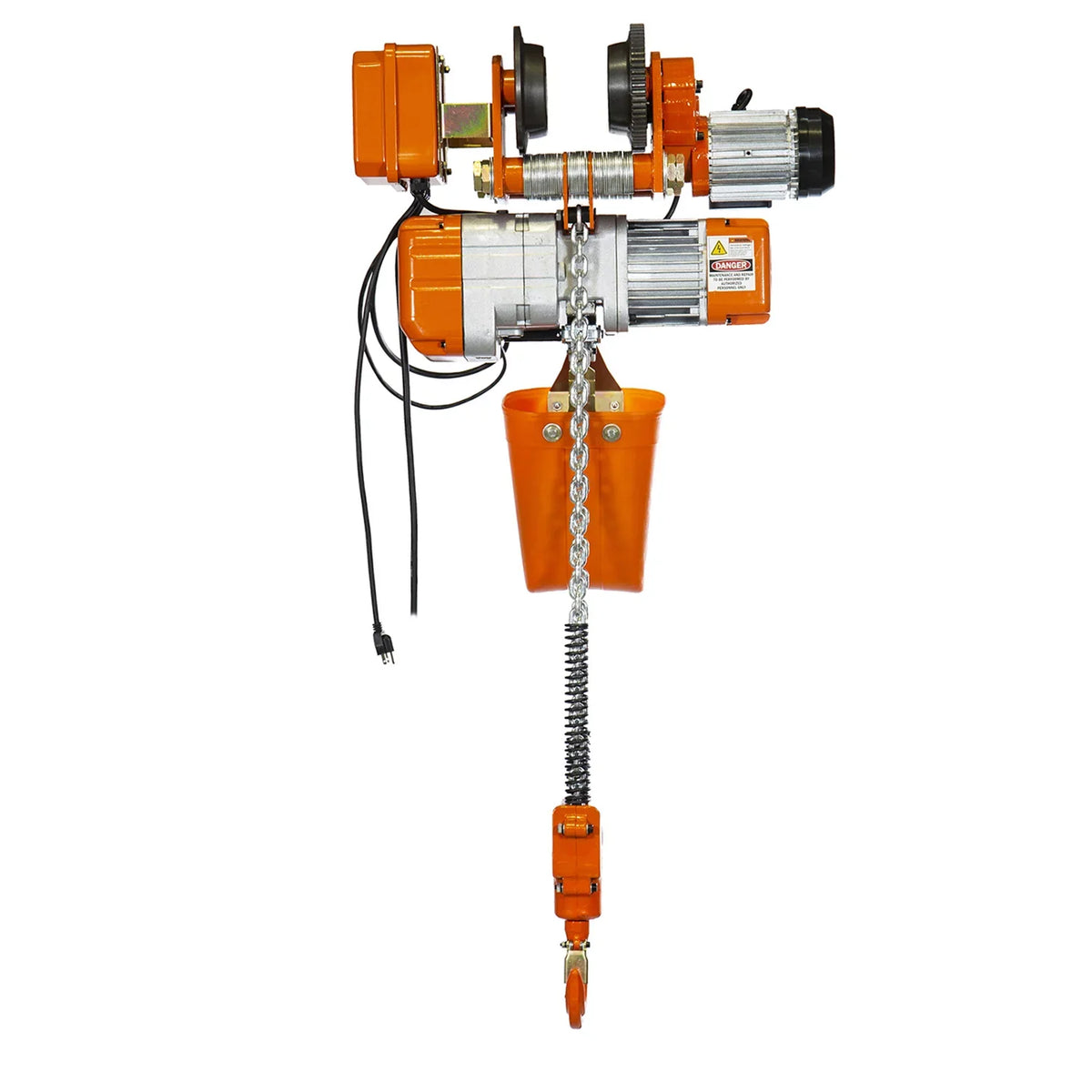 G80 Chain M3/H2 220V. Prowinch 1 Ton Electric Chain Hoist Power Trolley 20 ft