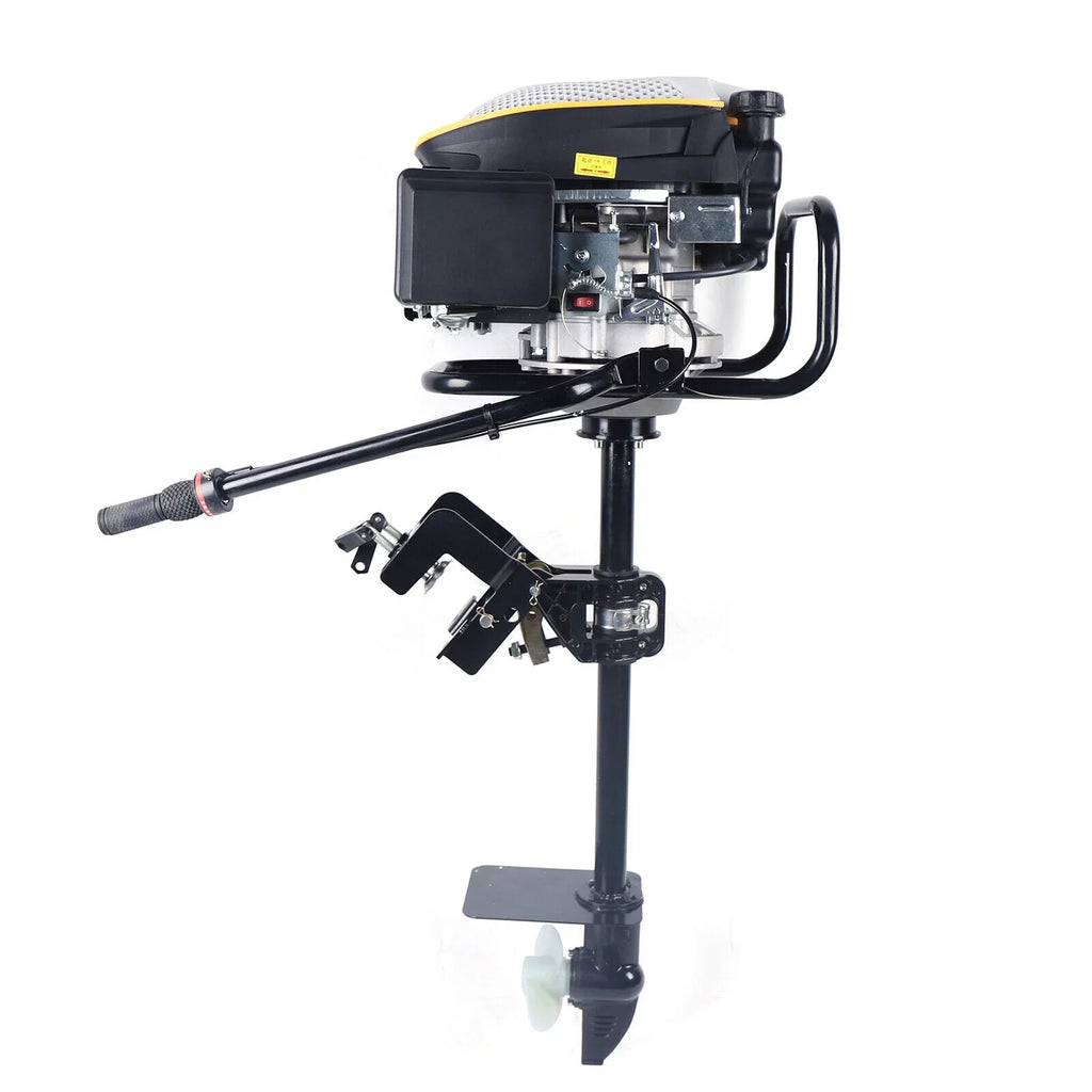 Miumaeov 4 Stroke 9  Outboard Motor 225 CC Fishing ship Engine Air Cooling Single Cylinder Heavy Duty craft Engine Marine Engine with TAS Ignition System 3600 r/min