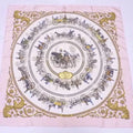Pre-Owned Hermes HERMES Scarf Carre 90 La Promenade De Longchamps Silk Pink x Multicolor Ladies (Good)
