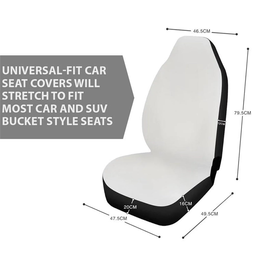 Xoenoiee Car Seat shield Plum Blossoms Print Polyester Vehicle Bucket Seat shield 2 Pack Set Front Seat Covers for Most Cars SUV Sedan Pickup Truck, Easy to Install