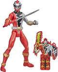 Power Rangers Dino Fury Red Ranger 6-Inch Action Figure Toy Inspired by TV Show with Dino Fury Key and Dino-Themed Accessory for Ages 4 and Up