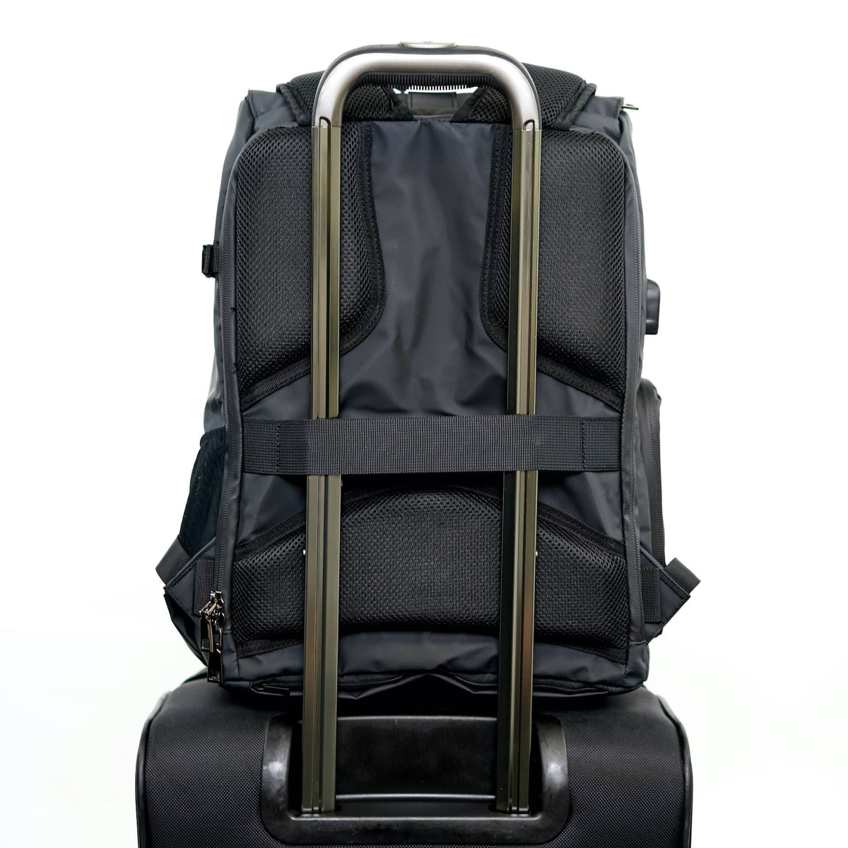 Sunny 16 Voyager Anti-Theft DSLR Digital Travel Camera Backpack Case with Adjustable Dividers and Side Access Zipper Pocket for Men Women- Works with , ,  and More (Tarpaulin, Black)