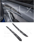 Replacement For 2020-2023 TESLA Model 3 & 2020-Up Model Y Factory Style CARBON FIBER Interior Front Door Trim Panel wrap Pair