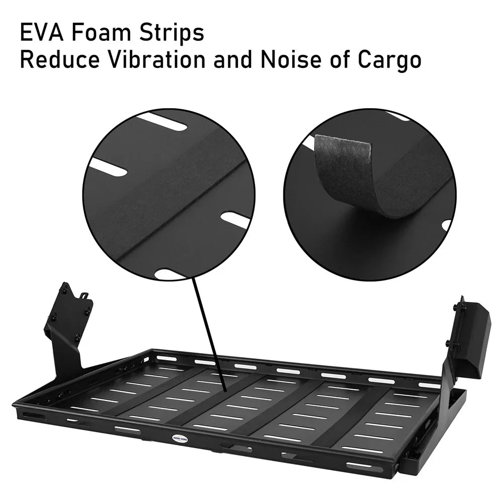Hooke Road Rear Cargo Basket Rack Luggage Box Fit  Bronco 2021-2023 4-Door Black