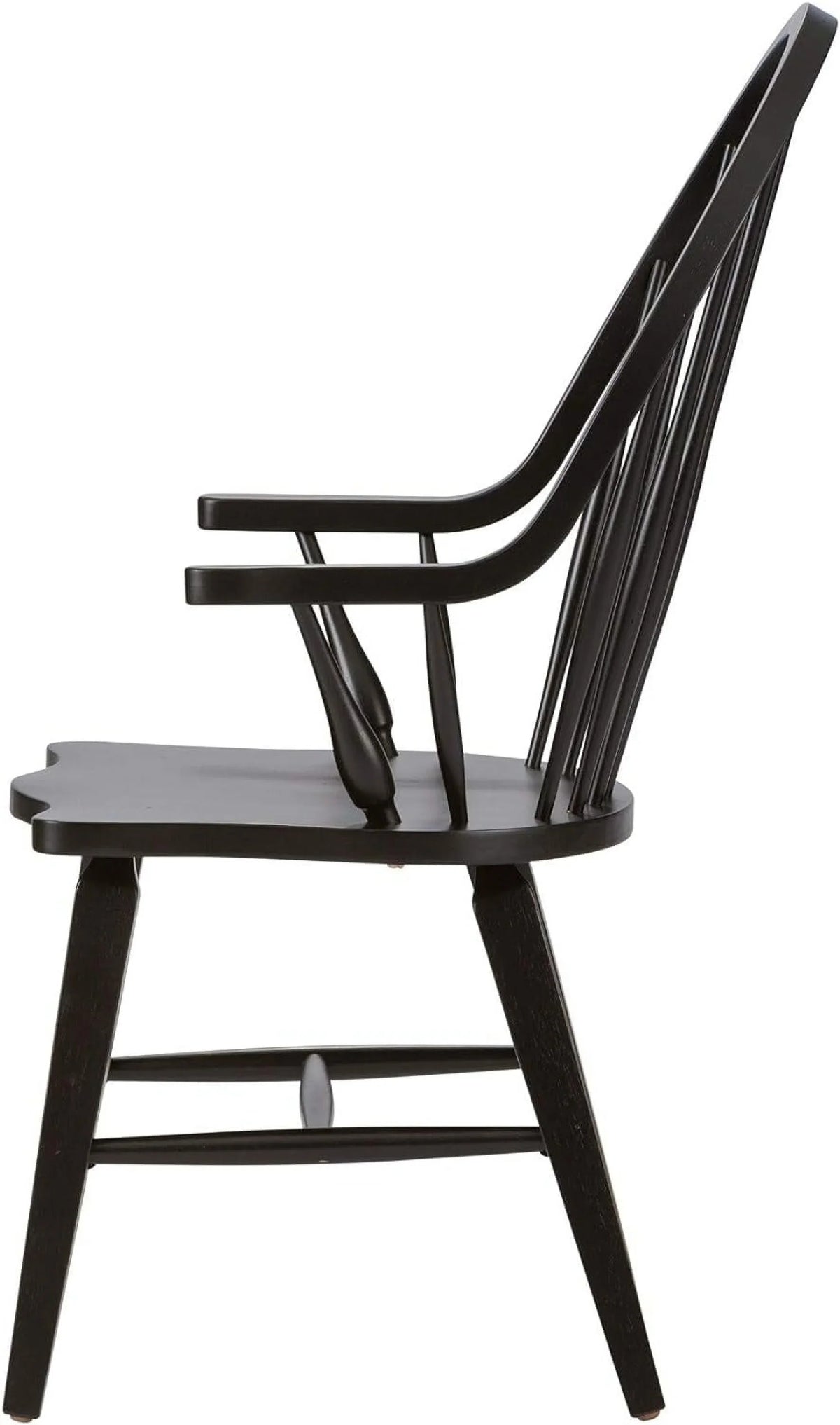 Windsor Back Arm Chair, W25 X D25 X H41, Black