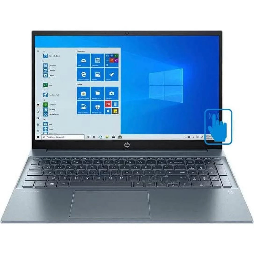 2022 Pavilion 15.6" IPS FHD Touchscreen Laptop  4-Core i7-1195G7 Iris Xe Graphics 24GB RAM DDR4 512GB NVMe SSD USB-C WiFi AX Bluetooth HDMI Webcam Backlit Keyboard Windows 11 Home w/ RE USB
