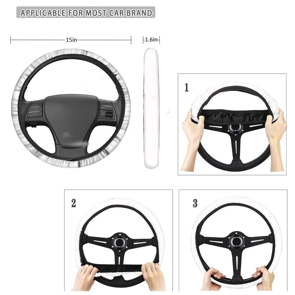 Binienty Car Seat shield for Carseat SUV Van Auto Interior Accessories,Center Console Pad,Front Back Seat Protector wrap,Steering Wheel Pad,Armrest protector,8pcs Running Horse Western Aztec Design