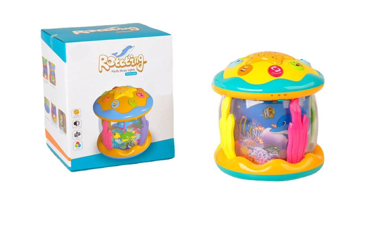 Baby Toys 6-12 Months, Ocean Projector Light Up Toys Musical Baby Toys for 12-24 Months Crawling Learning Tummy Time Infant Toys for 1 2 3 Year Old Toddlers Boys Girls Gifts