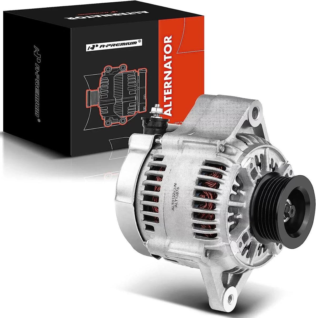 A-Premium Alternator matching with Isuzu Trooper 2000-2002 & Acura SLX 1999, V6 3.5L, 90Amp 12Volt CW 6-Groove Clutch Pulley