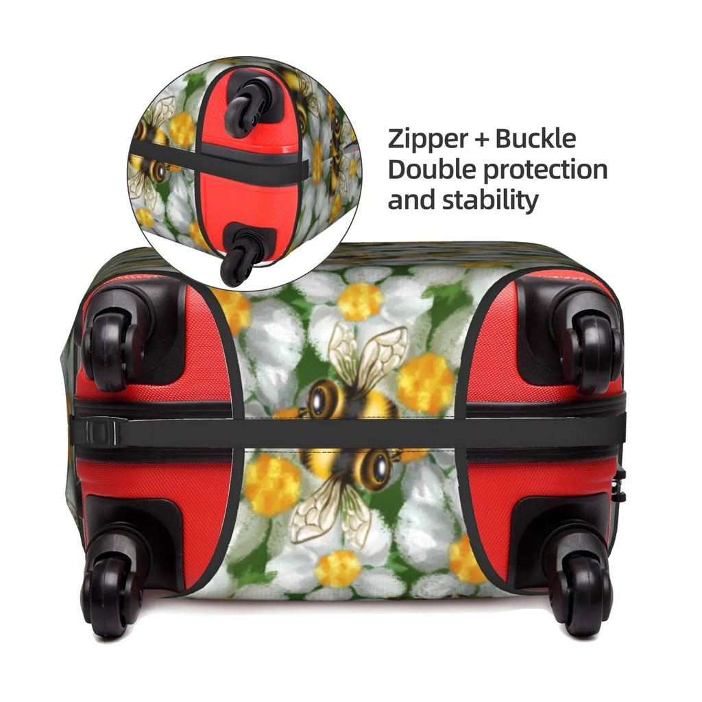 Kll Bees And Flower Luggage protector Suitcase shield Suitcase Protector-