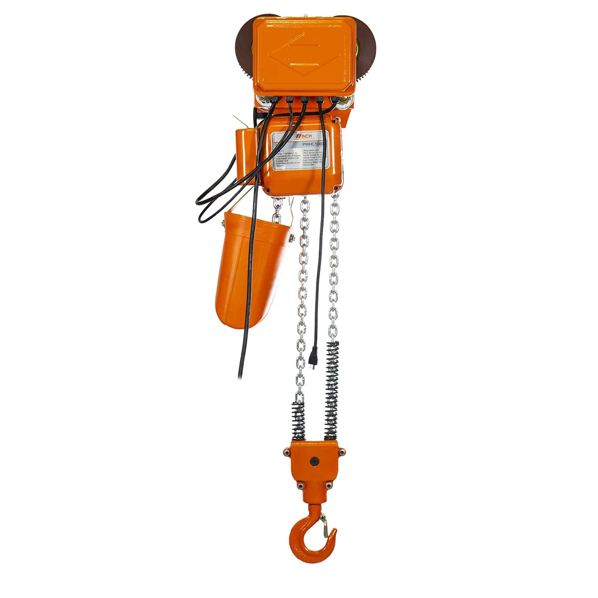 G80 Chain M3/H2 220V. Prowinch 1 Ton Electric Chain Hoist Power Trolley 20 ft