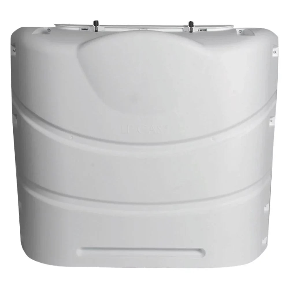 Camco 40542 - Polar White Polyethylene Heavy Duty protector for Dual 20 or 30 lbs Tanks