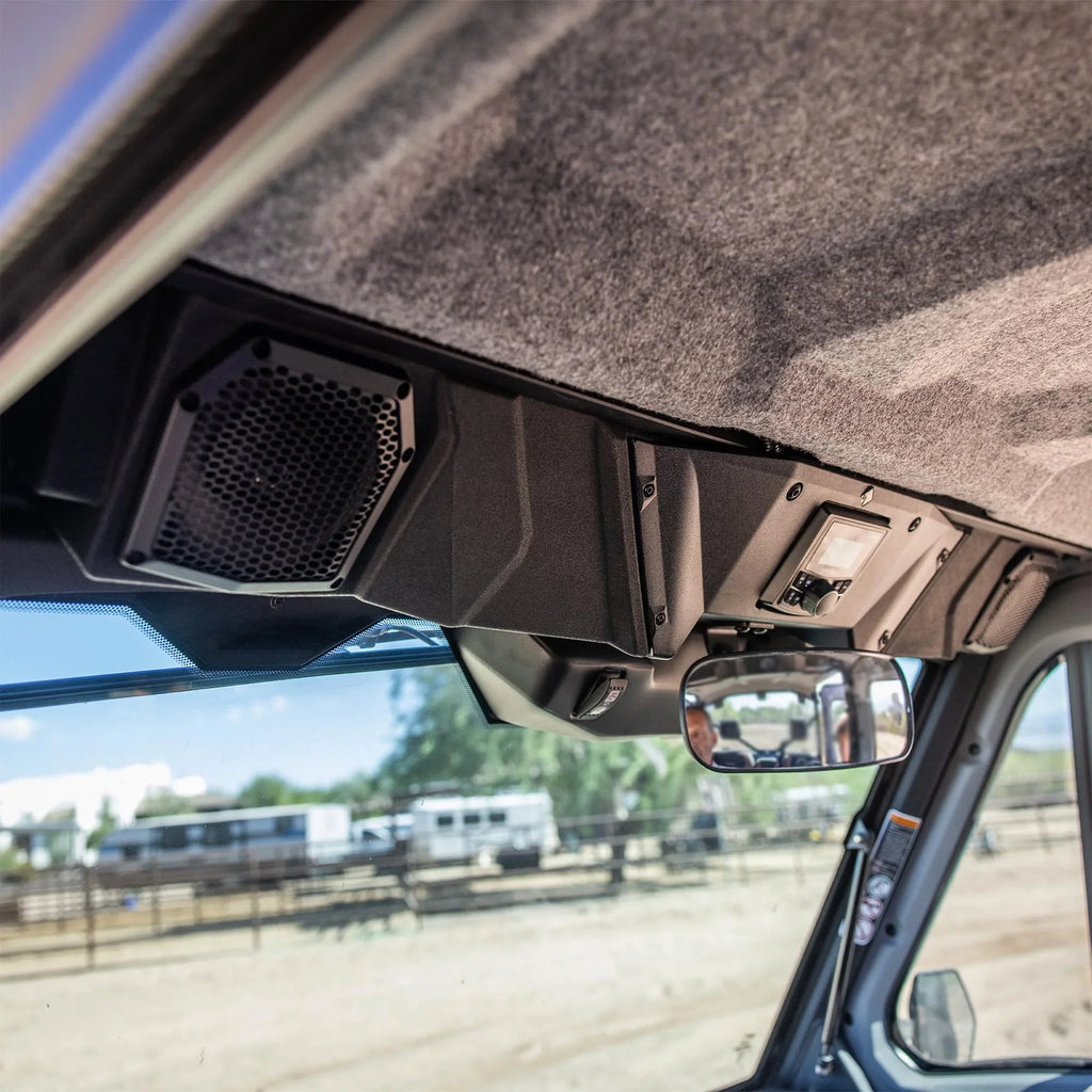Rockford Fosgate Rockford Fosgate DEFEND17-STG1 Audio Roof System appropriate with Select 2017+ Can-Am Defender Models & PMX-BTUR Universal Bluetooth Remote Controller